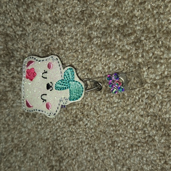Mermaid/Cat Badge Reel - Picture 1 of 2